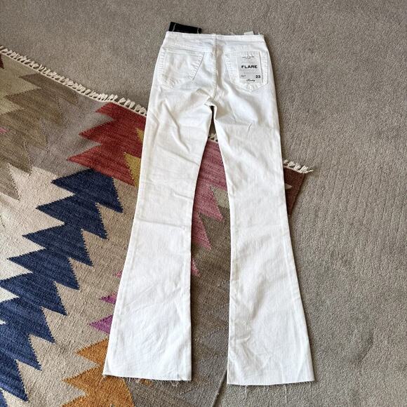 NEW Rag & Bone Kinsley Low Rise Flare White Women's Size 23 New - Picture 6 of 7
